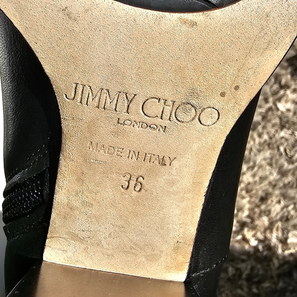 Jimmy choo metal heeled ankle boot size 36 - Picture 7 of 7